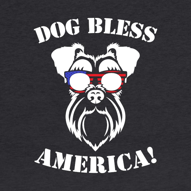 Dog Bless America by Acutechickendesign